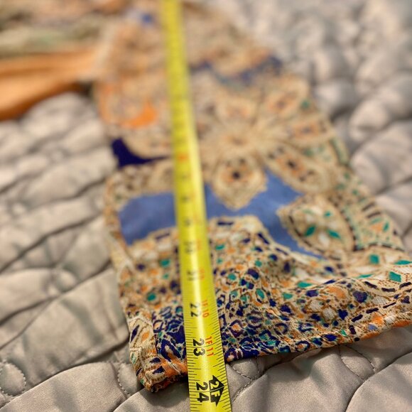 Anthropologie Meadow Rue Sheer Lace Front Patterened Loose Fit Long Top … - Picture 7 of 8